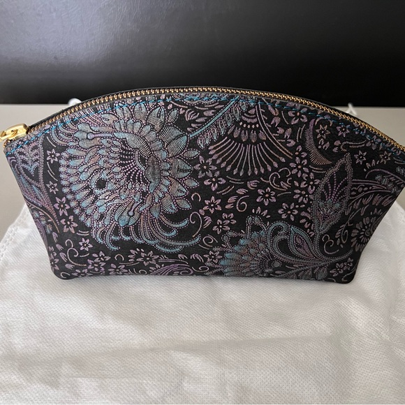 SOLD Portland leather goods Masquerade smaller Eclipse makeup bag - Picture 2 of 5